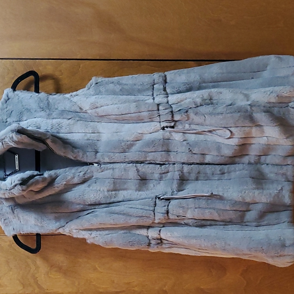 WHBM Faux Fur Vest